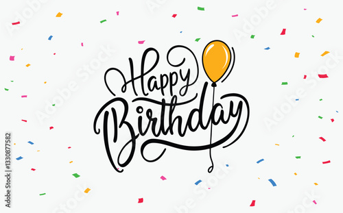 wishing happy birthday greeting card 