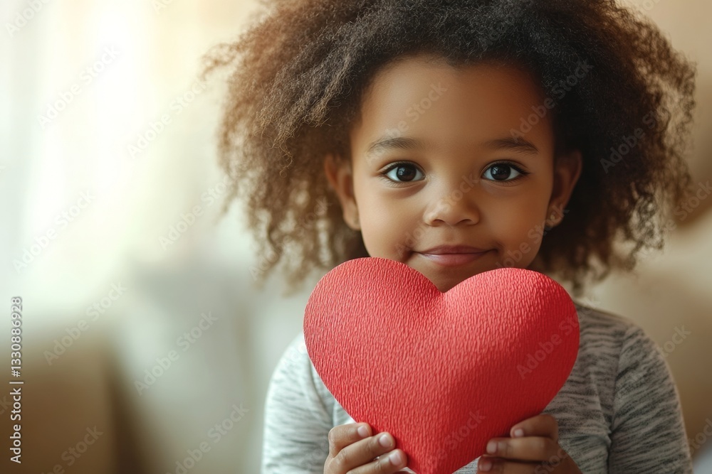 Smirk face cute black child girl with big paper heart in hands. Valentine's day greeting and funny gift. Child playing with hearts. Valentine's kid laughter. Baby’s love-filled celebration. Smirk face cute black child girl with big paper heart in hands. Valentine's day greeting and funny gift. Child playing with hearts. Valentine's kid laughter. Baby’s love-filled celebration.