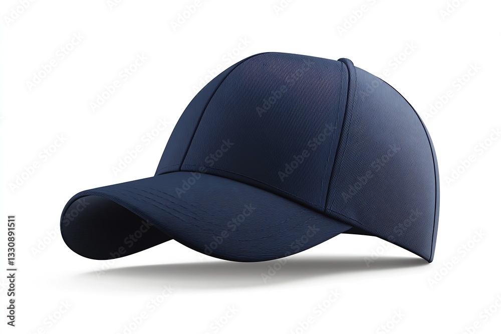 Fototapeta premium Stylish navy cap tilted for modern fashion appeal showcasing fabric and structure : Generative AI