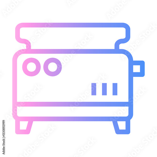 toaster Line Gradient Icon