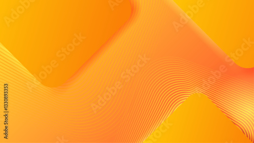 abstract orange gradient geometric background with shapes vector illustration, perfect for digital banner, business presentation, and social media design