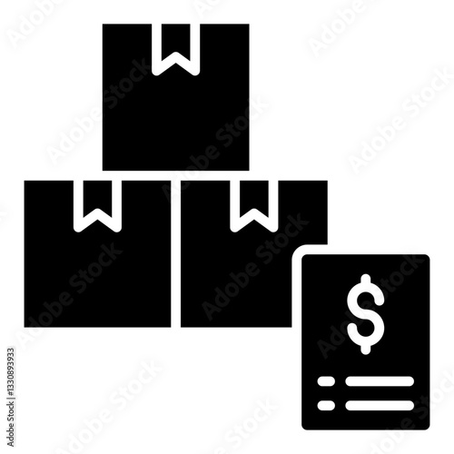 Supplier Invoice  Icon Element For Design