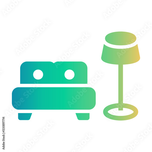 living room Gradient icon