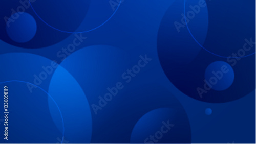 trendy blue shapes abstract geometric background vector illustration