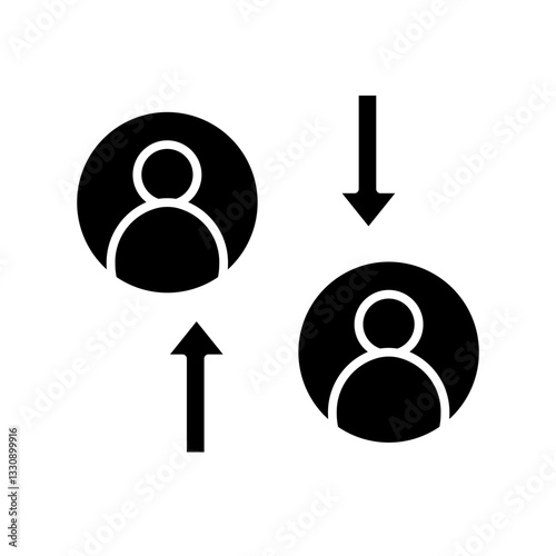 opposition glyph icon