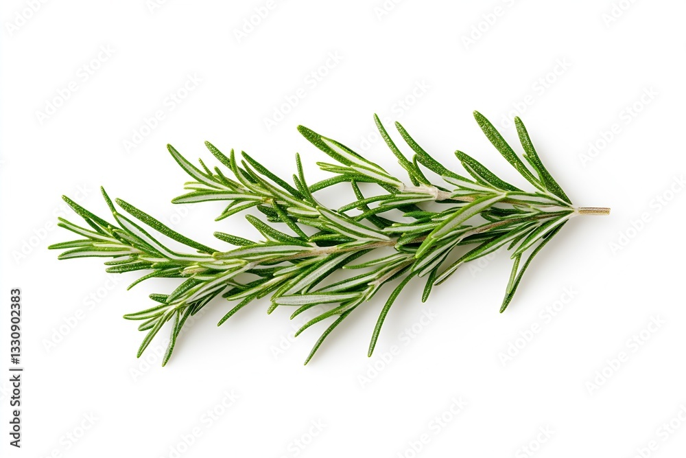Fototapeta premium Beautifully arranged rosemary sprig showcasing fresh leaves perfect for cooking and herbal remedies : Generative AI