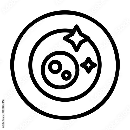 porthole Line Icon