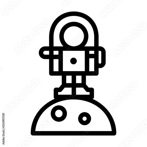 astronaut Line Icon