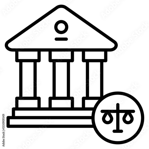 Legislative  Icon Element For Design