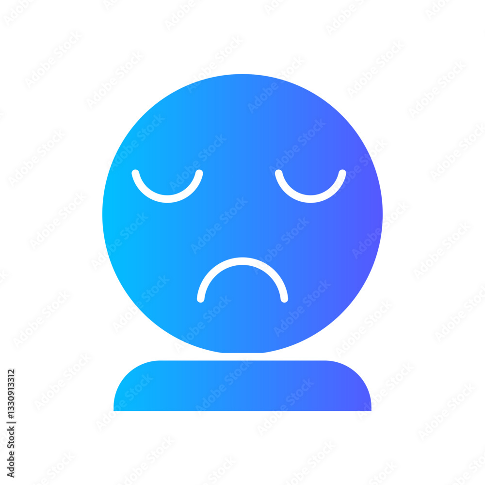 sadness gradient icon sadness gradient icon
