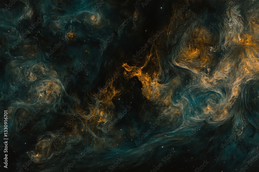 Obraz premium Abstract Deep Space Nebula