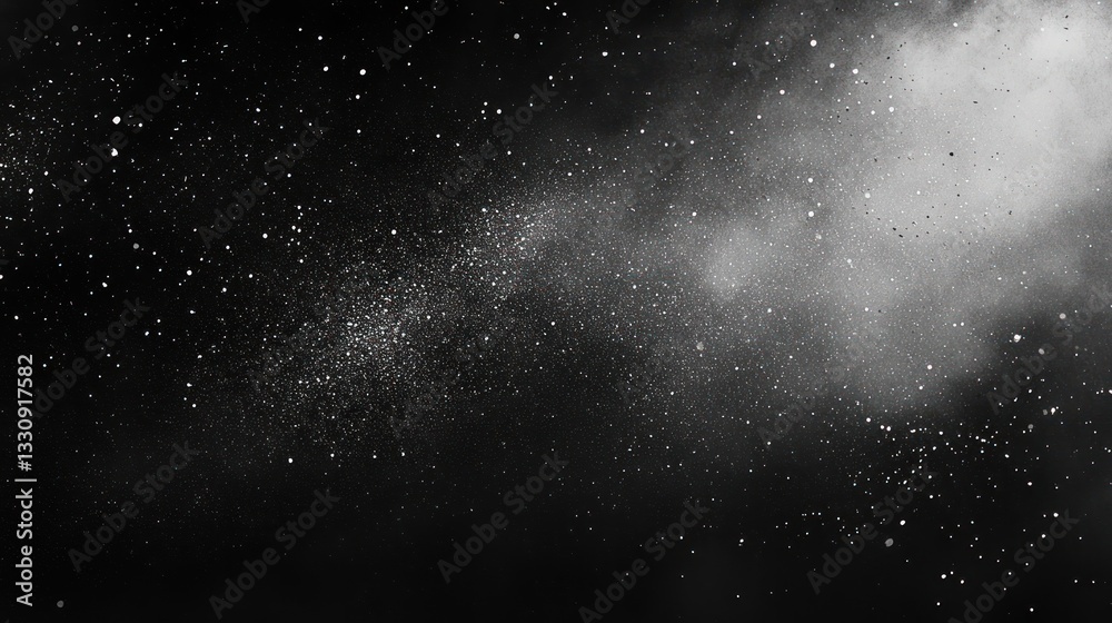 Fototapeta premium Celestial Night: A Cosmic Dance of Stars and Nebulae