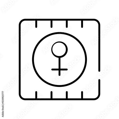 female condom line icon