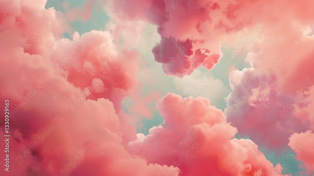 Fototapeta premium Pink_clouds_Clouds_Colorful_Abstract_background