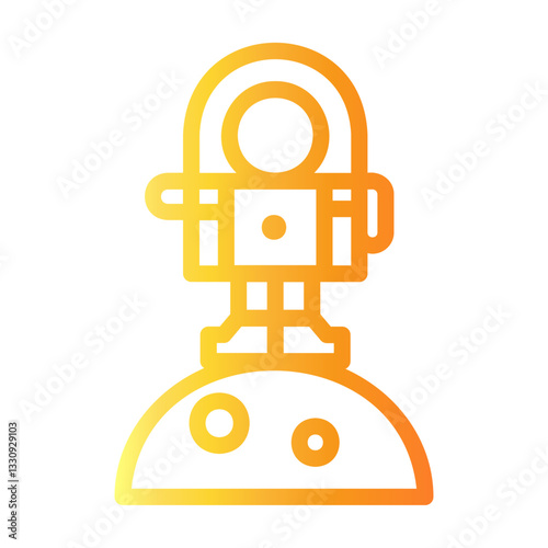 astronaut Line Gradient Icon