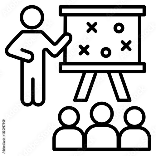 Coaching  Icon Element For Design