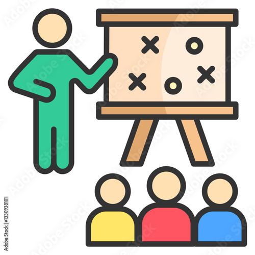 Coaching  Icon Element For Design