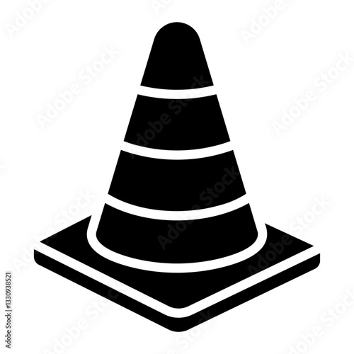 traffic cone Solid icon