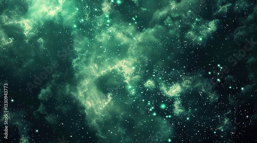 Outer_space_green_galactic_background