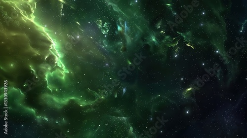 Sky_green_galactic_background