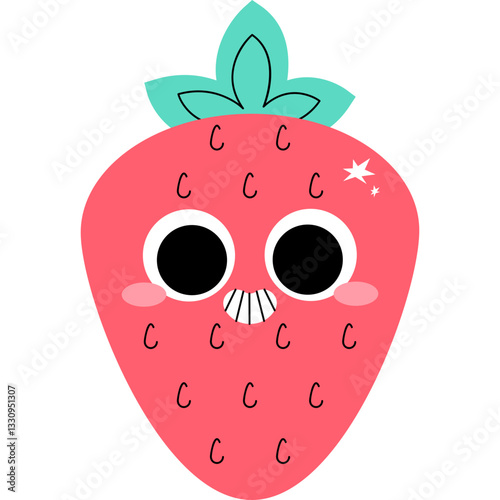 strawberry cartoon illustration
