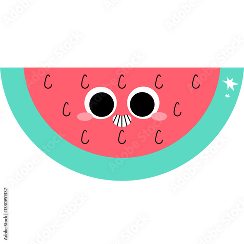 funny cartoon watermelon