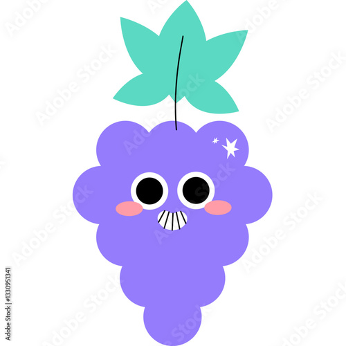 funny cartoon grape