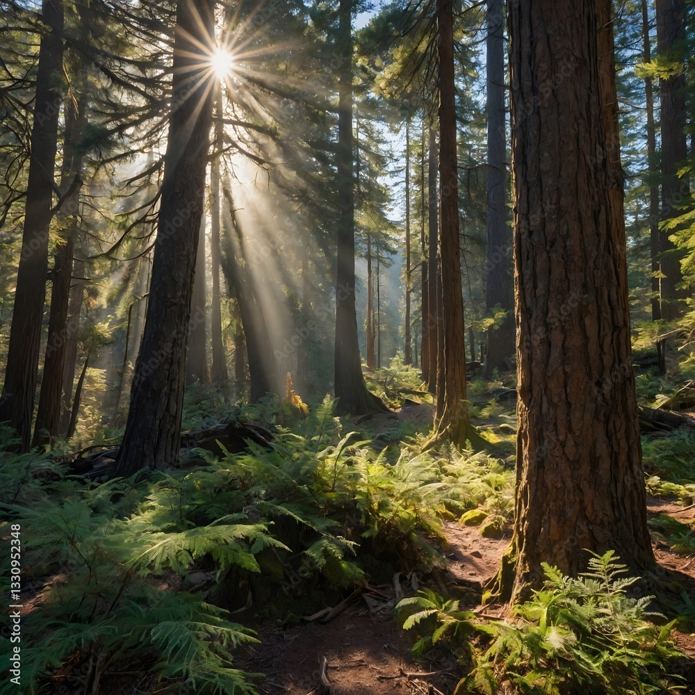Fototapeta premium Thriving Biodiversity: A Wildlife Haven Under Rocky Shadows