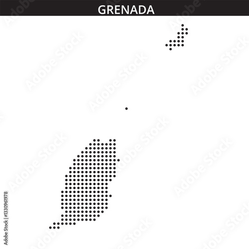 Grenada map in dots