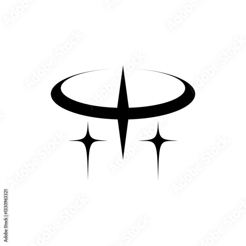 orbit star element retro futuristic