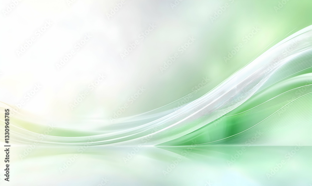 Serene abstract background featuring soft green and white flowing lines, ideal for websites, presentations, or design projects. Serene abstract background featuring soft green and white flowing lines, ideal for websites, presentations, or design projects.