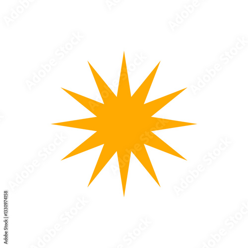 gold sun geometric design