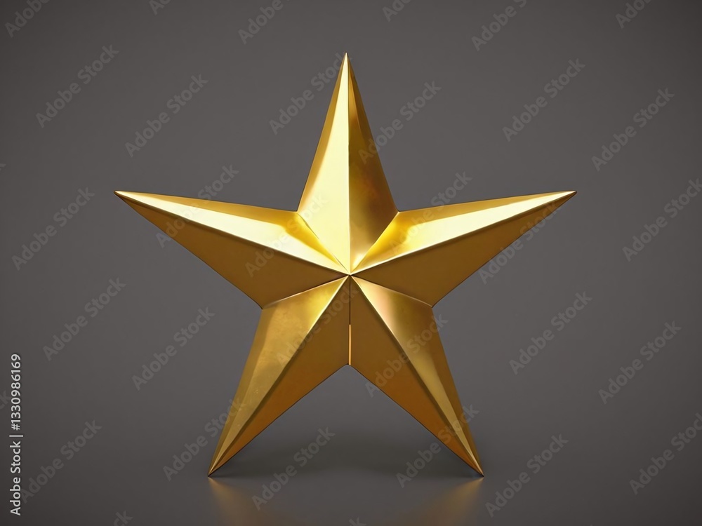 Obraz premium 3d golden star
