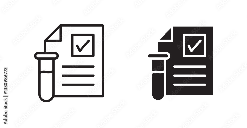 Test icon outlined icon vector collection. Test icon outlined icon vector collection.