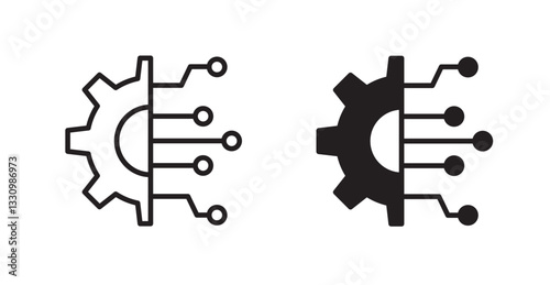 Transform icon outlined icon vector collection.