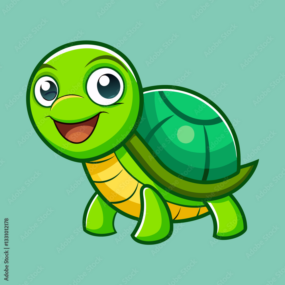 Fototapeta premium funny turtle cartoon