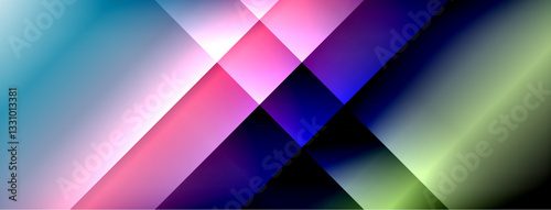 Dynamic shadow lines with gradient colors geometric background