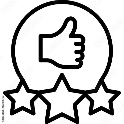 excellent icon illustration design with outline