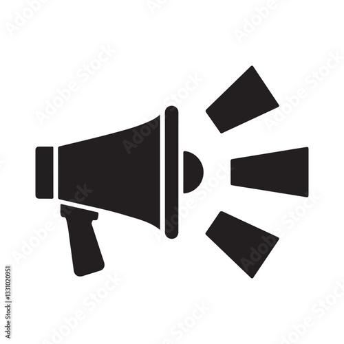 Wallpaper Mural Megaphone vector icon represents loud communication Torontodigital.ca
