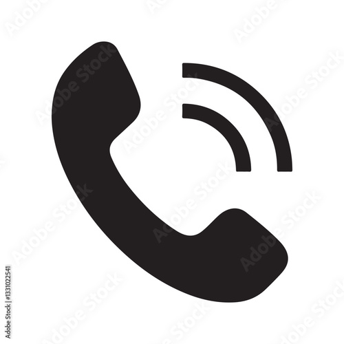 Phone or call icon symbol button for web communication