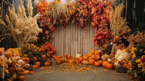Harvest themed photo booth backdrop