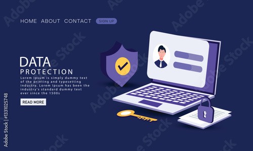 Personal data security concept