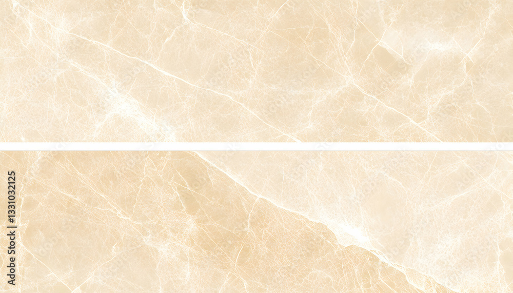 Fototapeta premium Elegant beige marble texture, seamless pattern. Ideal for design projects, backgrounds, and surface textures. High-resolution image showcasing natural stone veining.