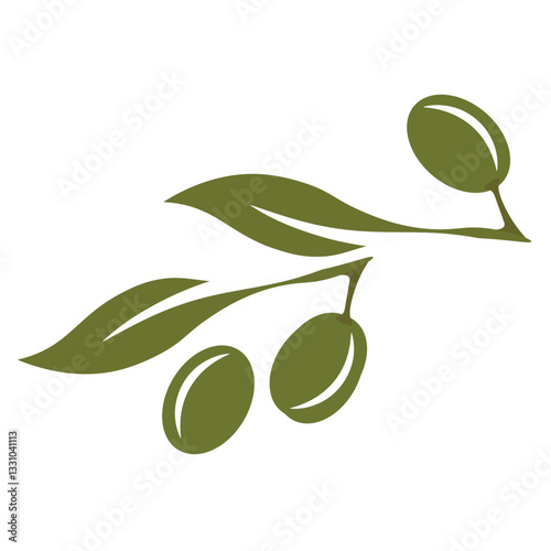 Olive logo template vector icon illustration design