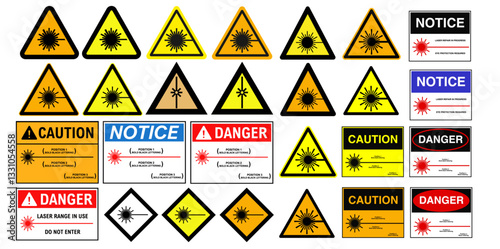  Laser Danger Warning Road Signs