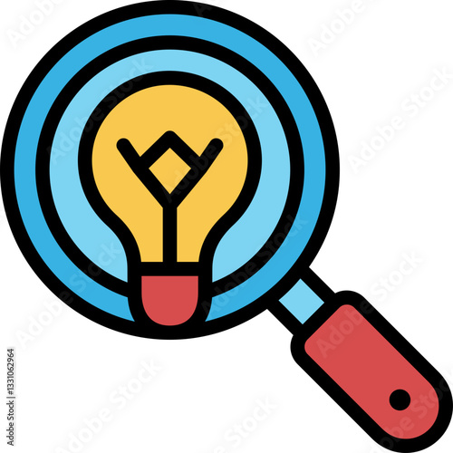 discover filled outline icon