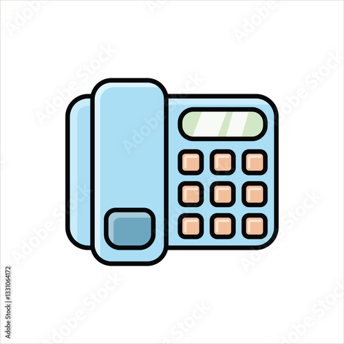 Vector Landline Home Telecommunication