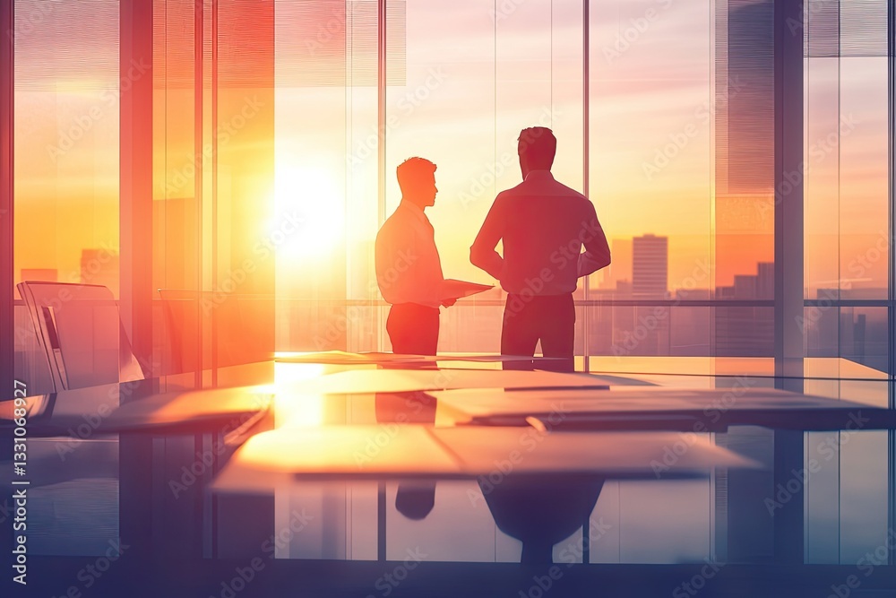 High Definition Visual of Engineer Meeting for Architectural Project Working with Partner High Definition Visual of Engineer Meeting for Architectural Project Working with Partner