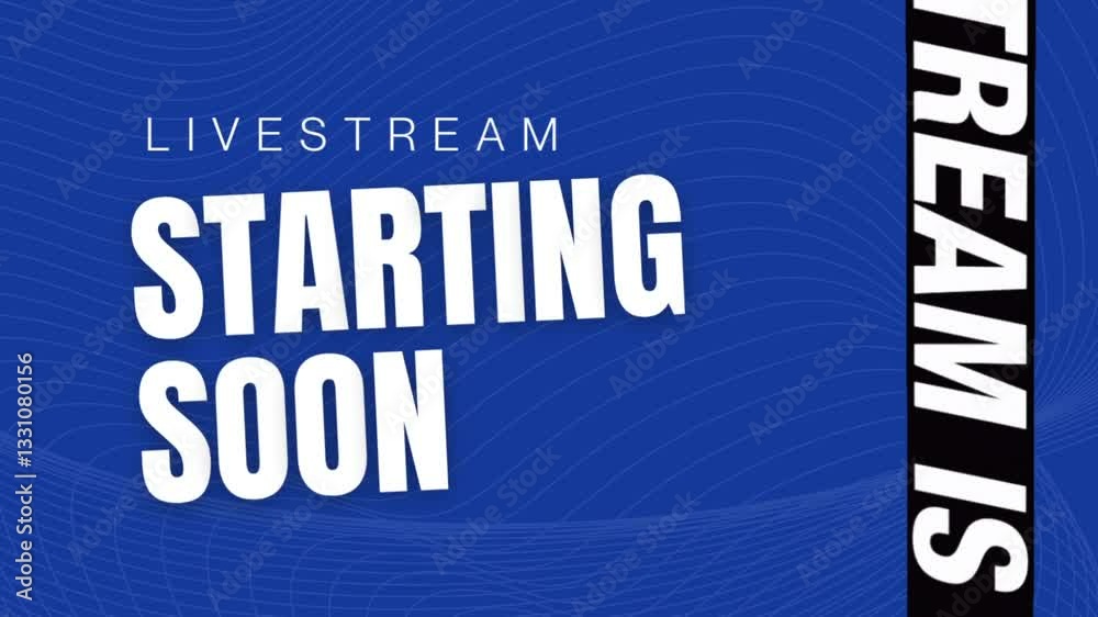 Live stream starting soon animated intro livestream twitch livestreaming background video