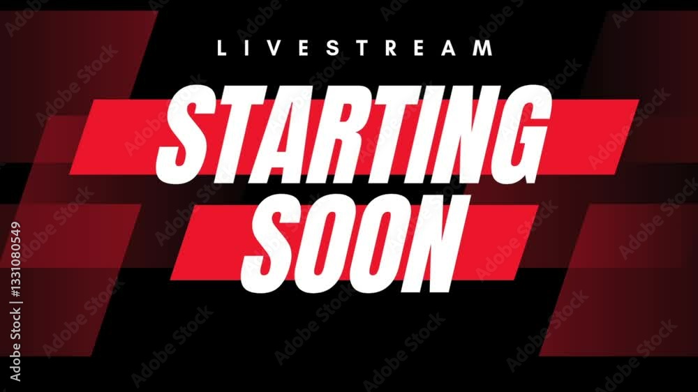 Live stream starting soon animated intro livestream twitch livestreaming background video